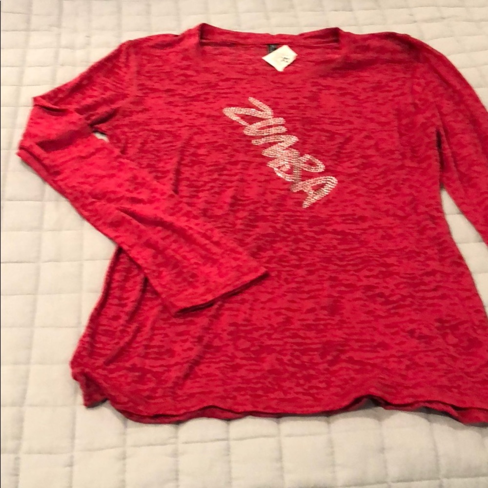 Zumba style bling burnout shirt